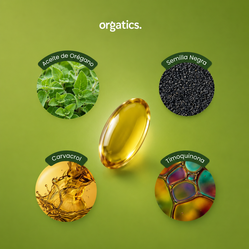 Cápsulas de Aceite de Orégano 6000mg + Semilla Negra