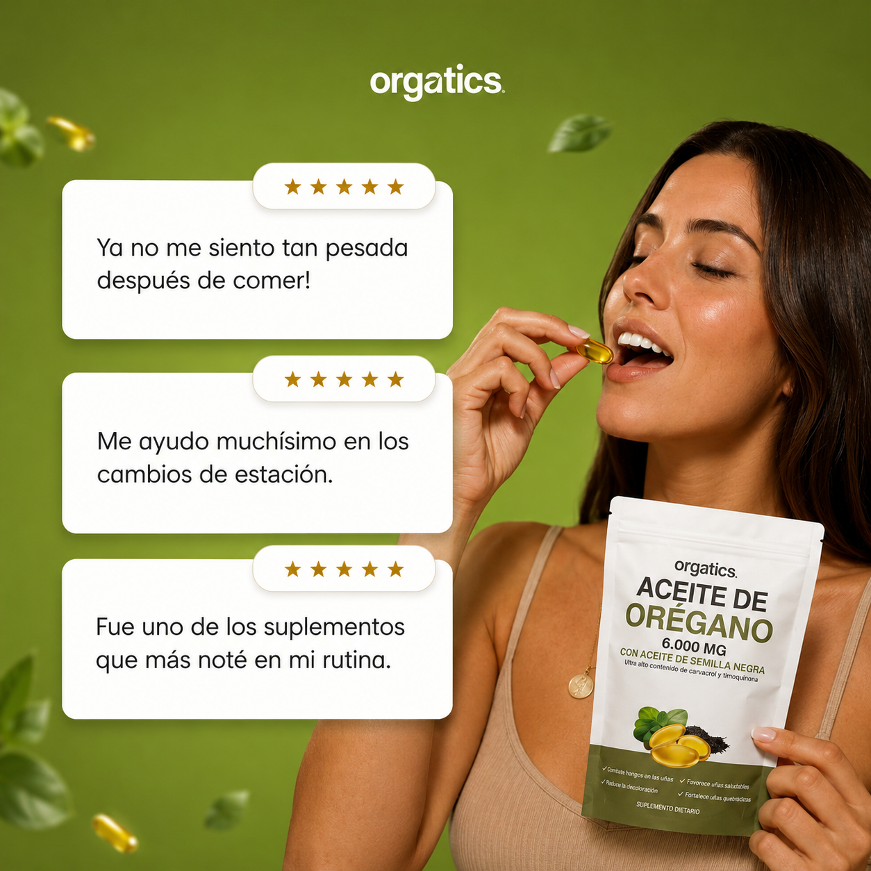 Cápsulas de Aceite de Orégano 6000mg + Semilla Negra